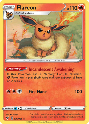 Flareon (26) [Sword & Shield: Vivid Voltage]