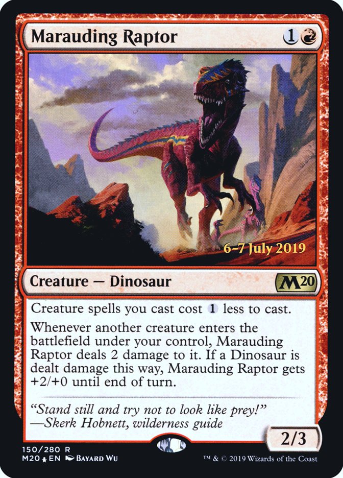Marauding Raptor  [Core Set 2020 Prerelease Promos] (PM20 150S)