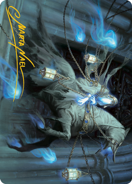 Patrician Geist Art Card (Gold-Stamped Signature) [Innistrad: Midnight Hunt Art Series] (AMID 28)