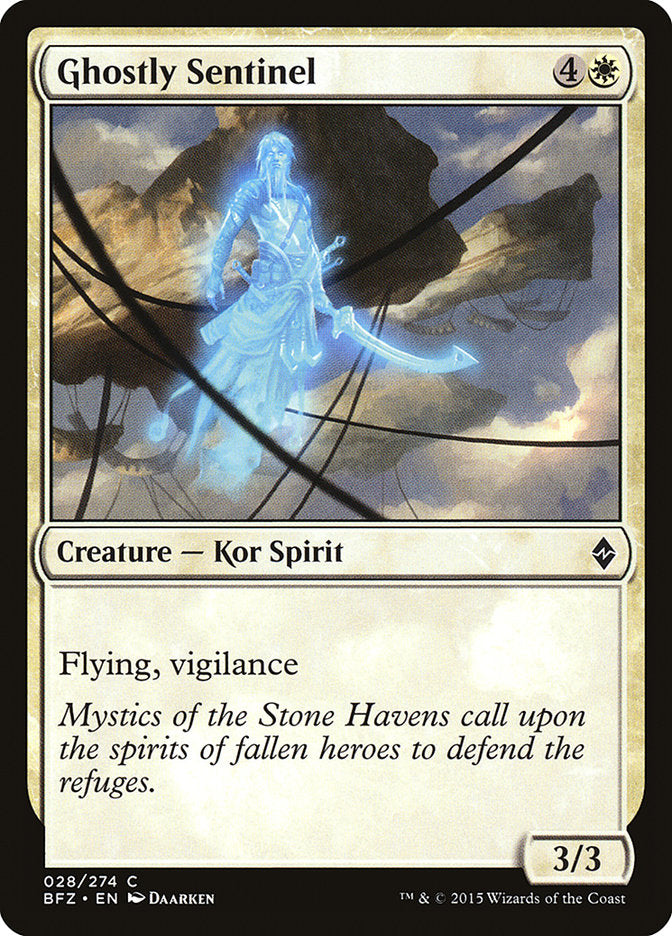 Ghostly Sentinel [Battle for Zendikar] (BFZ 28)