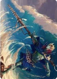 Tazeem Roilmage Art Card [Zendikar Rising Art Series] (AZNR 51)