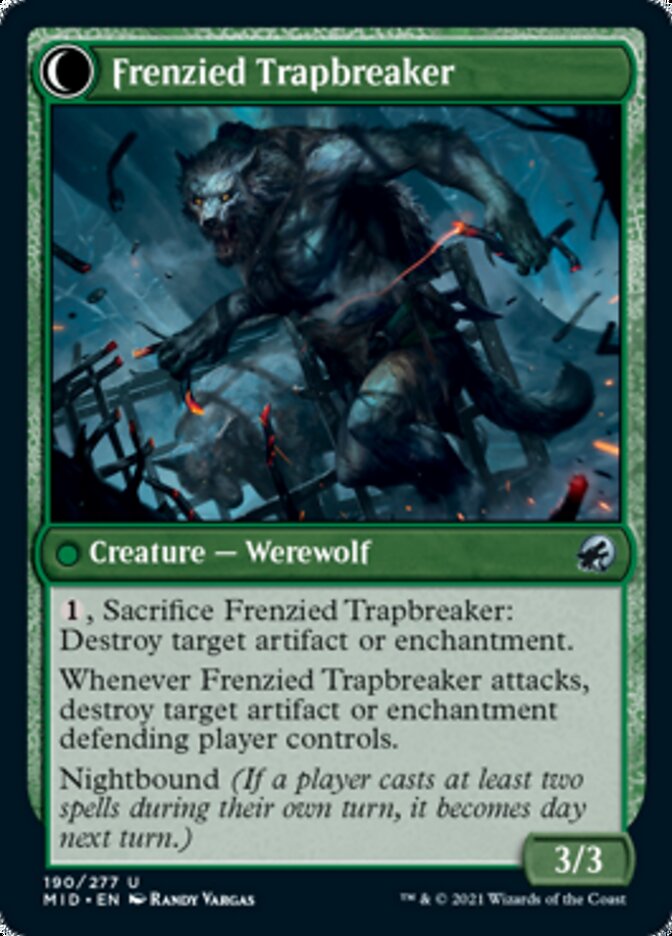 Outland Liberator // Frenzied Trapbreaker [Innistrad: Midnight Hunt] (MID 190)