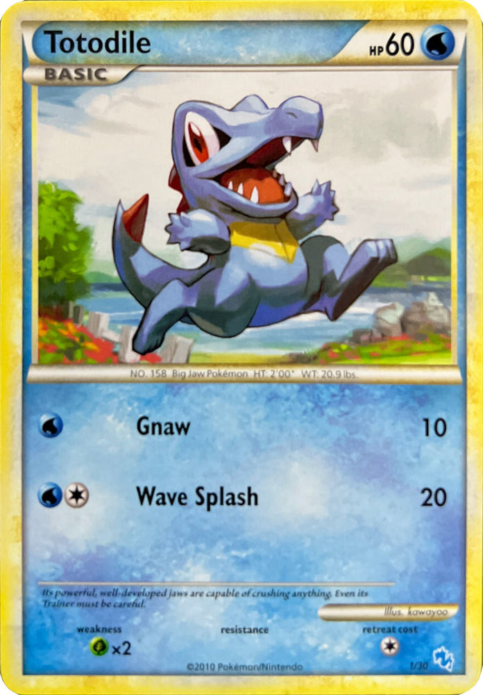 Totodile (1/30) [HeartGold & SoulSilver: Trainer Kit - Gyarados & Raichu]