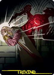 Agonizing Remorse Art Card (Gold-Stamped Signature) [Strixhaven: School of Mages Art Series] (ASTX 70)