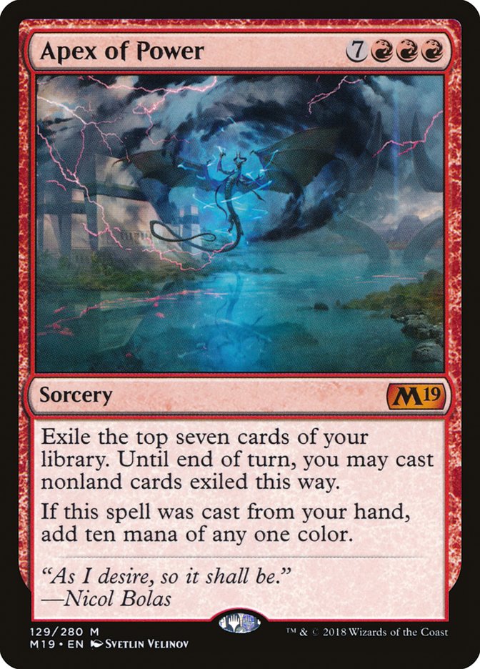 Apex of Power [Core Set 2019] (M19 129)