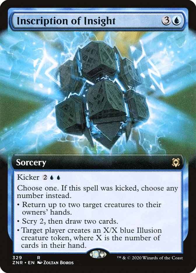 Inscription of Insight (Extended Art) [Zendikar Rising] (ZNR 329)