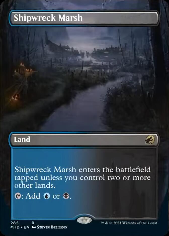 Shipwreck Marsh (Borderless) [Innistrad: Midnight Hunt] (MID 285)