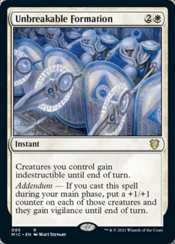 Unbreakable Formation [Innistrad: Midnight Hunt Commander] (MIC 95)