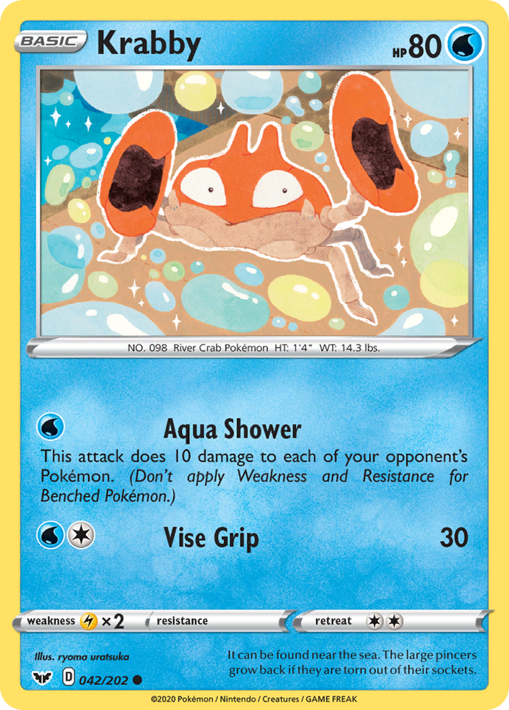 Krabby (42/202) [Sword & Shield: Base Set]
