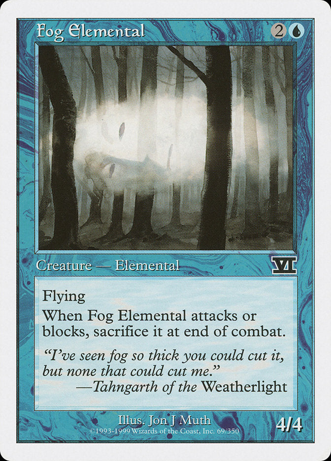 Fog Elemental [Classic Sixth Edition] (6ED 69)