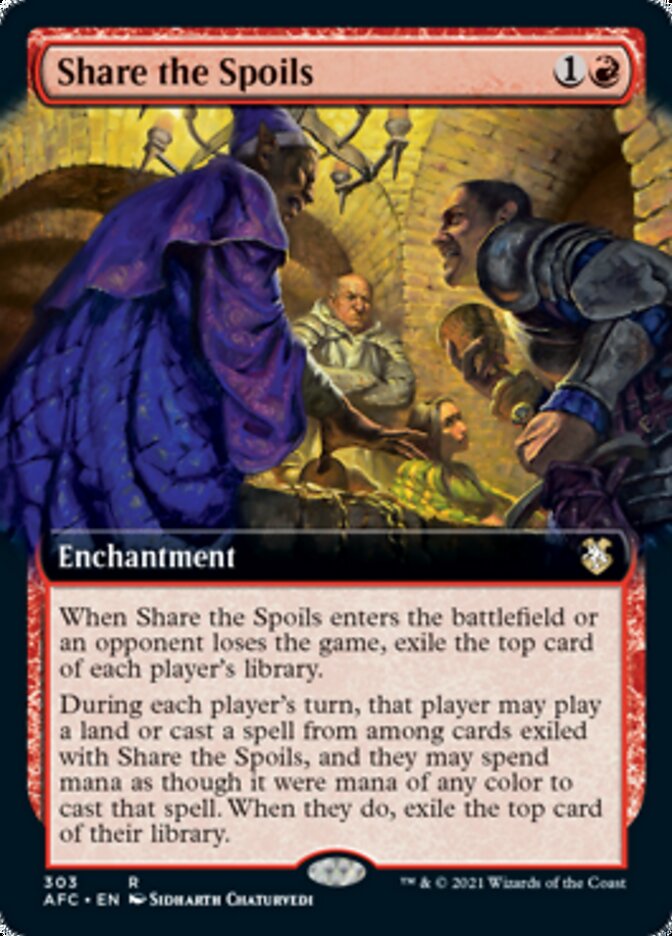 Share the Spoils (Extended) [Dungeons & Dragons: Adventures in the Forgotten Realms Commander] (AFC 303)