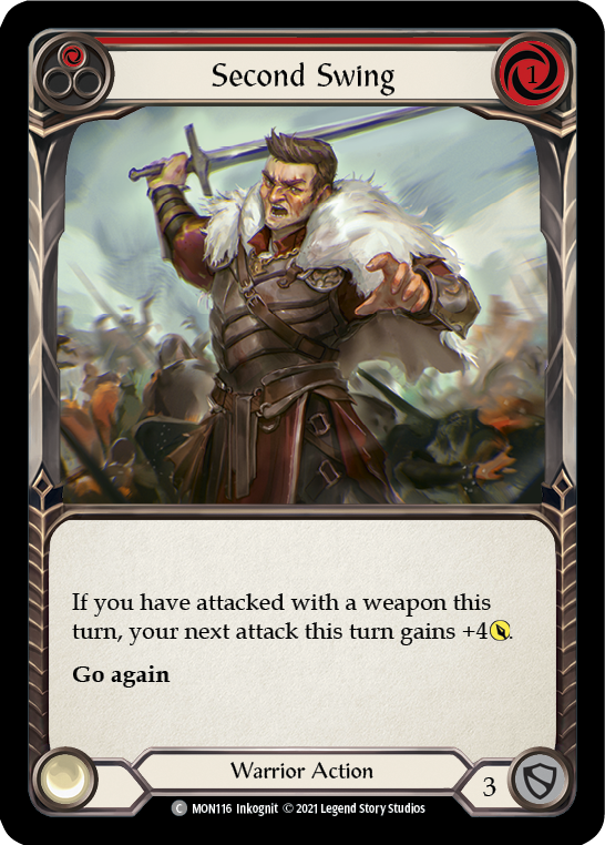 Second Swing (Red) (Rainbow Foil) [MON116-RF] 1st Edition Rainbow Foil