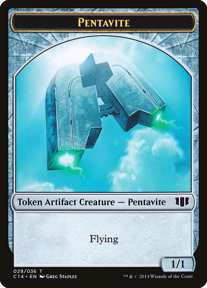 Myr // Pentavite Double-sided Token [Commander 2014 Tokens] (TC14 28)