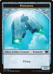 Myr // Pentavite Double-sided Token [Commander 2014 Tokens] (TC14 28)