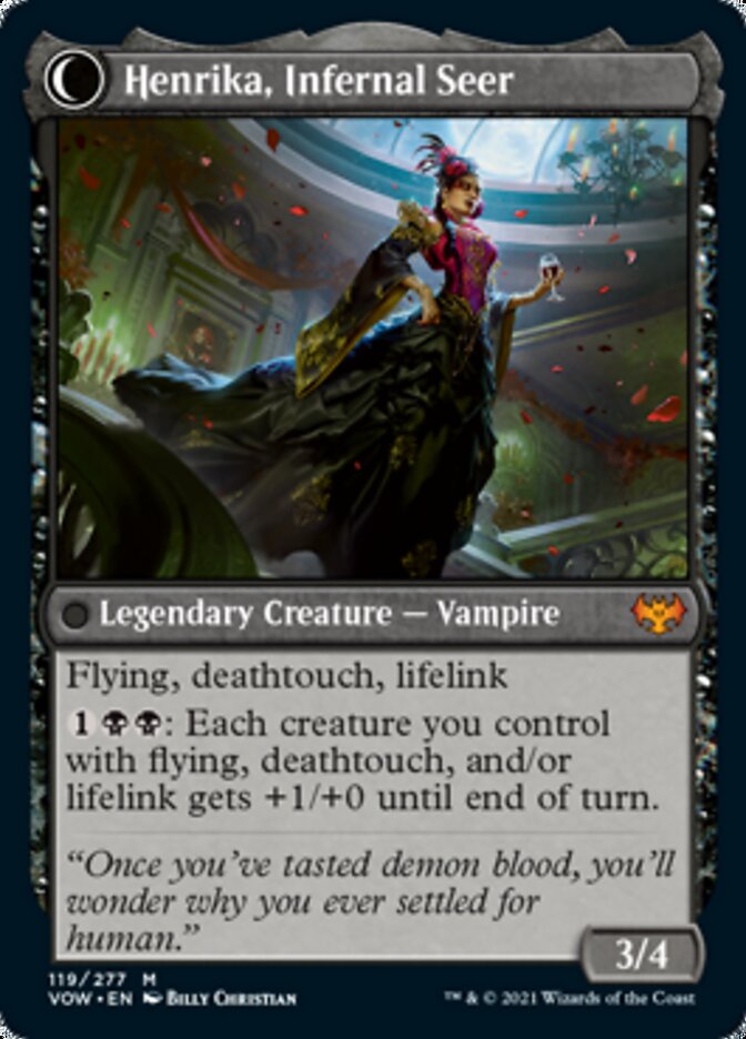 Henrika Domnathi // Henrika, Infernal Seer [Innistrad: Crimson Vow] (VOW 119)