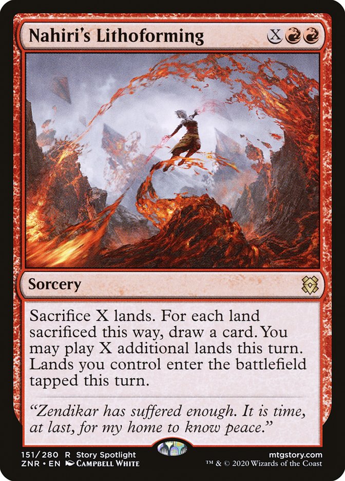 Nahiri's Lithoforming [Zendikar Rising] (ZNR 151)