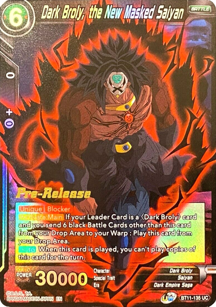 Dark Broly, the New Masked Saiyan [BT11-135]