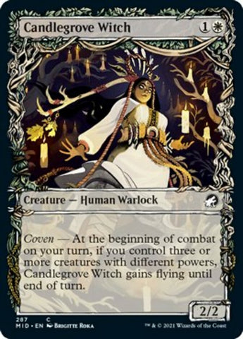 Candlegrove Witch (Showcase Equinox) [Innistrad: Midnight Hunt] (MID 287)