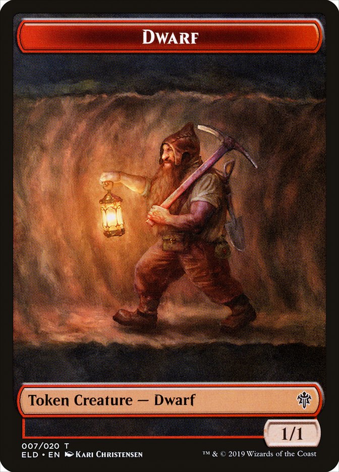 Dwarf [Throne of Eldraine Tokens] (TELD 7)