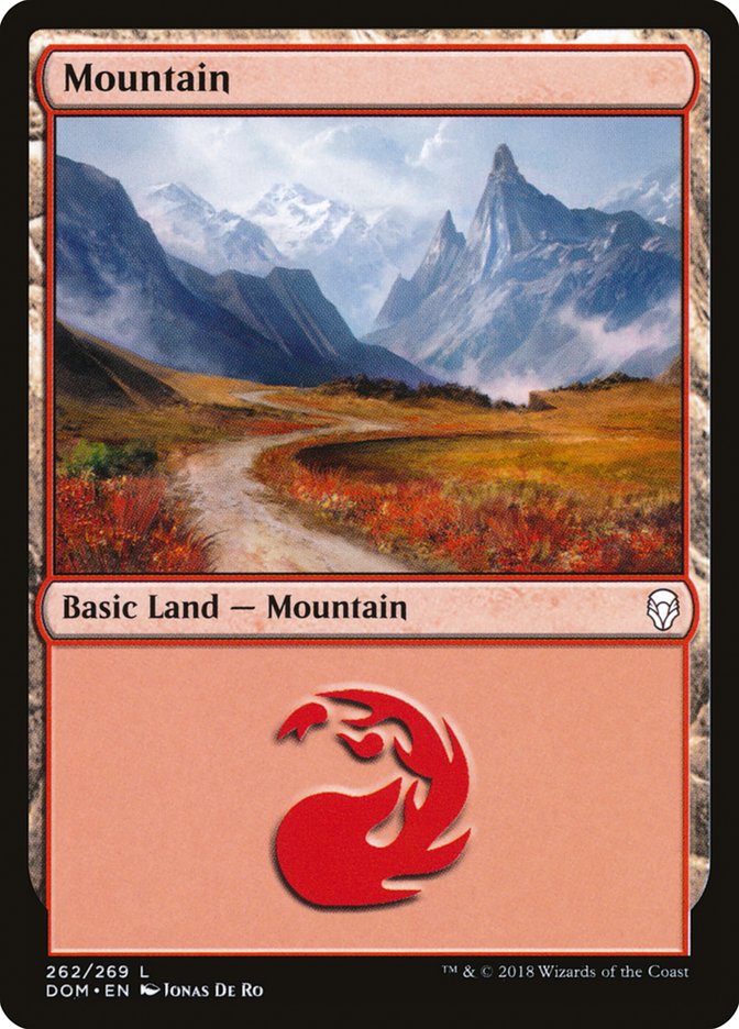 Mountain (#262) [Dominaria] (DOM 262)