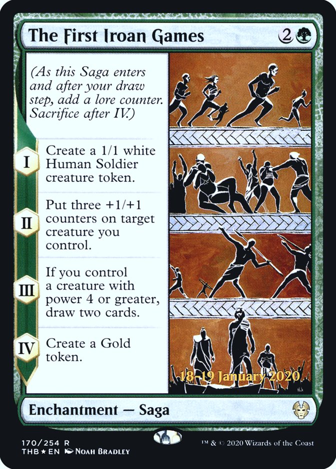 The First Iroan Games [Theros Beyond Death Prerelease Promos] (PTHB 170S)