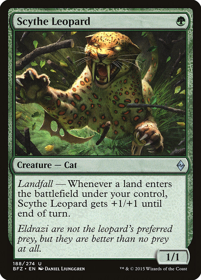 Scythe Leopard [Battle for Zendikar] (BFZ 188)