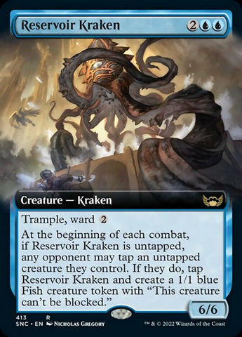 Reservoir Kraken (Extended Art) [Streets of New Capenna] (SNC 413)