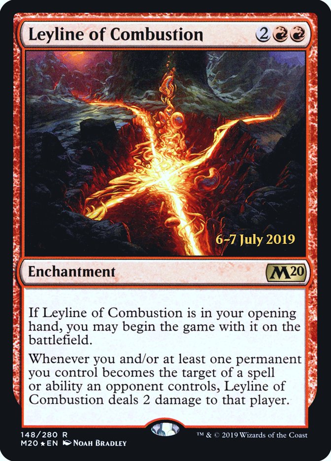 Leyline of Combustion  [Core Set 2020 Prerelease Promos] (PM20 148S)