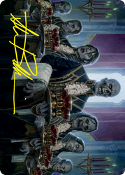 Dying to Serve Art Card (Gold-Stamped Signature) [Innistrad: Crimson Vow Art Series] (AVOW 32)
