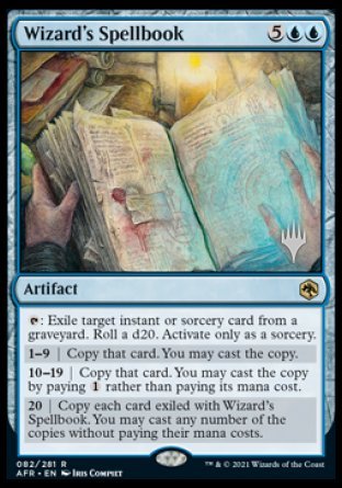 Wizard's Spellbook (Promo Pack) [Dungeons & Dragons: Adventures in the Forgotten Realms Promos] (PAFR 82)