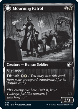 Mourning Patrol // Morning Apparition [Innistrad: Double Feature] (DBL 28)