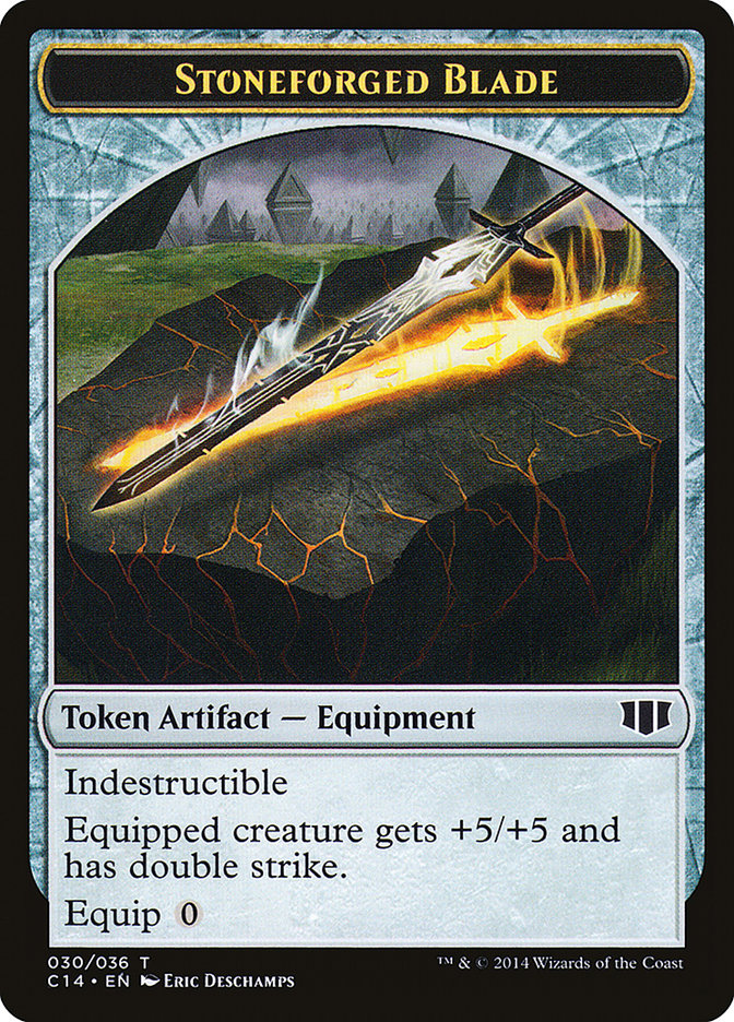 Stoneforged Blade // Germ Double-sided Token [Commander 2014 Tokens] (TC14 30)