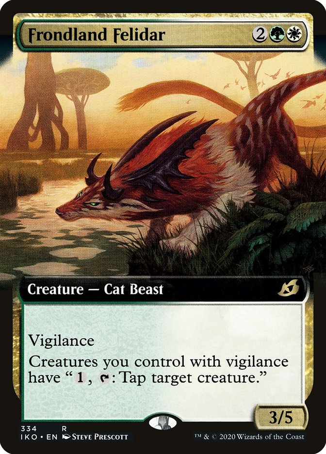 Frondland Felidar (Extended Art) [Ikoria: Lair of Behemoths] (IKO 334)