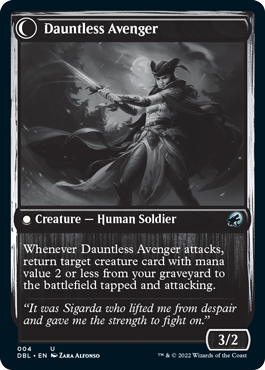 Bereaved Survivor // Dauntless Avenger [Innistrad: Double Feature] (DBL 4)