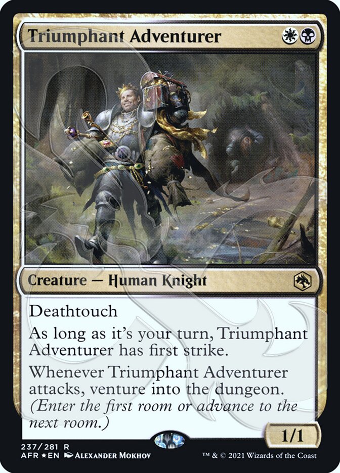 Triumphant Adventurer (Ampersand Promo) [Dungeons & Dragons: Adventures in the Forgotten Realms Promos] (PAFR 237A)