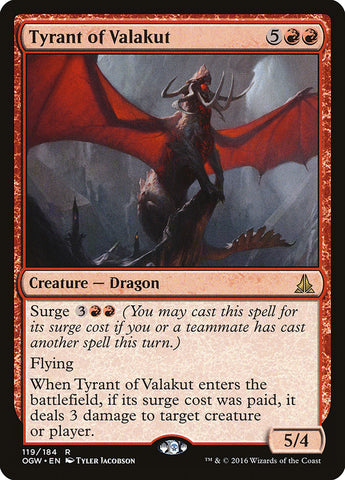 Tyrant of Valakut [Oath of the Gatewatch] (OGW 119)