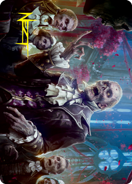 Undead Butler Art Card (Gold-Stamped Signature) [Innistrad: Crimson Vow Art Series] (AVOW 37)