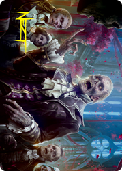 Undead Butler Art Card (Gold-Stamped Signature) [Innistrad: Crimson Vow Art Series] (AVOW 37)