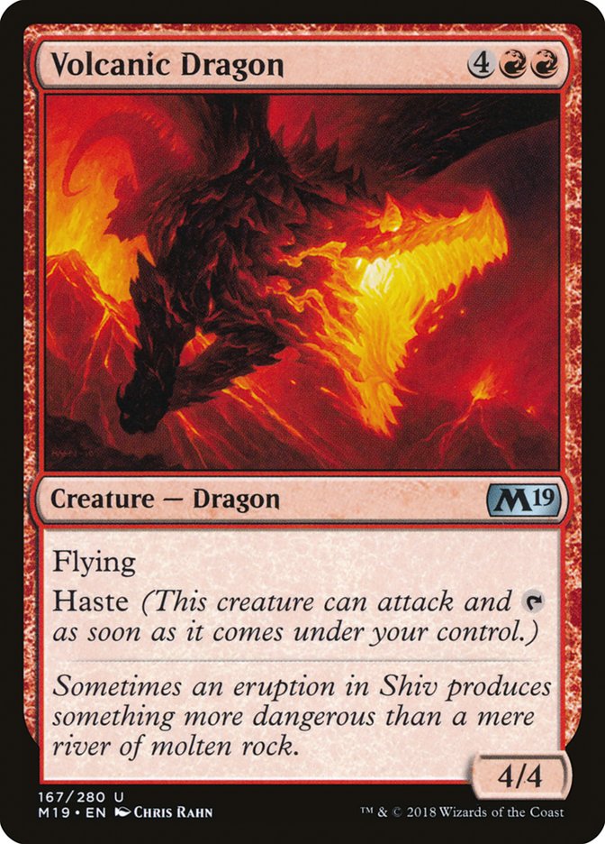 Volcanic Dragon [Core Set 2019] (M19 167)