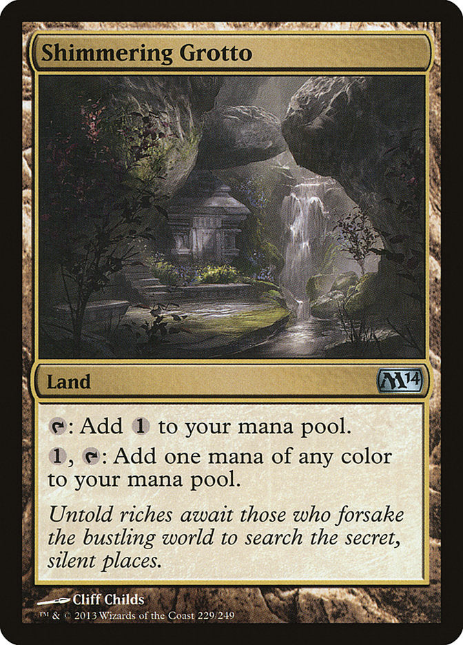 Shimmering Grotto [Magic 2014] (M14 229)