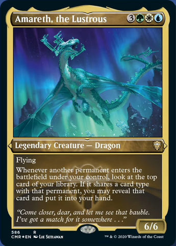 Amareth, the Lustrous [Commander Legends Etched] (PCMR 586)