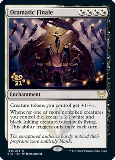 Dramatic Finale [Strixhaven: School of Mages Prerelease Promos] (PSTX 180)