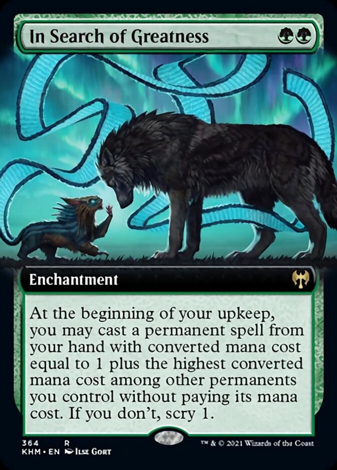 In Search of Greatness (Extended Art) [Kaldheim] (KHM 364)