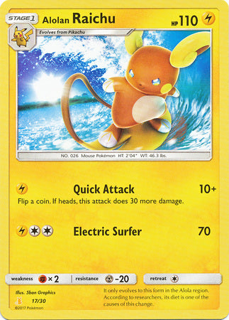 Alolan Raichu (17/30) [Sun & Moon: Trainer Kit - Lycanroc & Alolan Raichu]