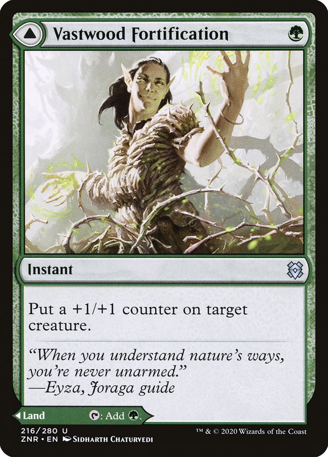 Vastwood Fortification // Vastwood Thicket [Zendikar Rising] (ZNR 216)