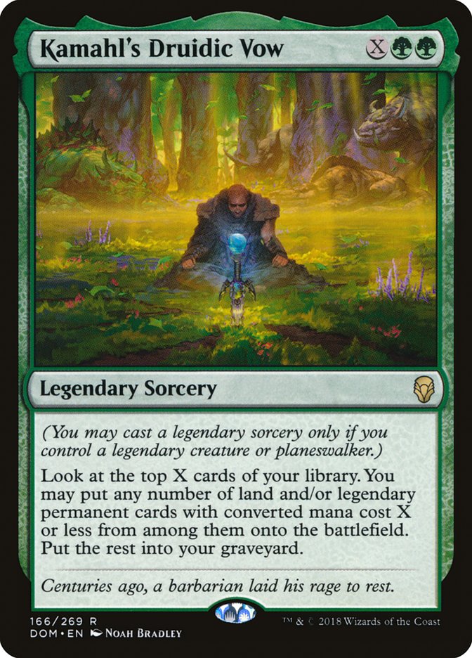 Kamahl's Druidic Vow [Dominaria] (DOM 166)