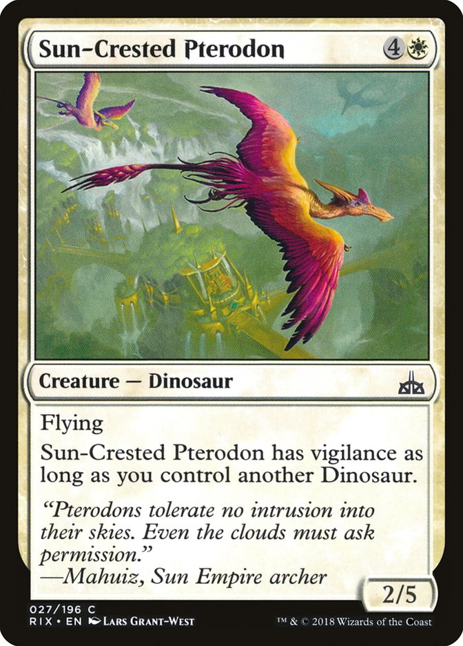 Sun-Crested Pterodon [Rivals of Ixalan] (RIX 27)