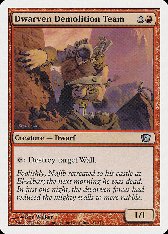 Dwarven Demolition Team [Eighth Edition] (8ED 184)