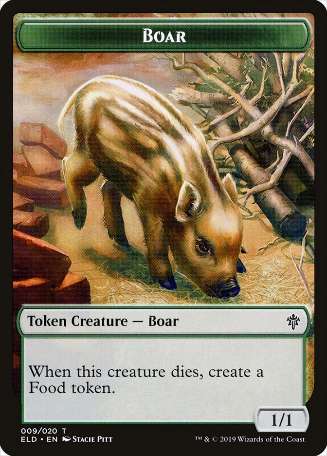 Boar [Throne of Eldraine Tokens] (TELD 9)