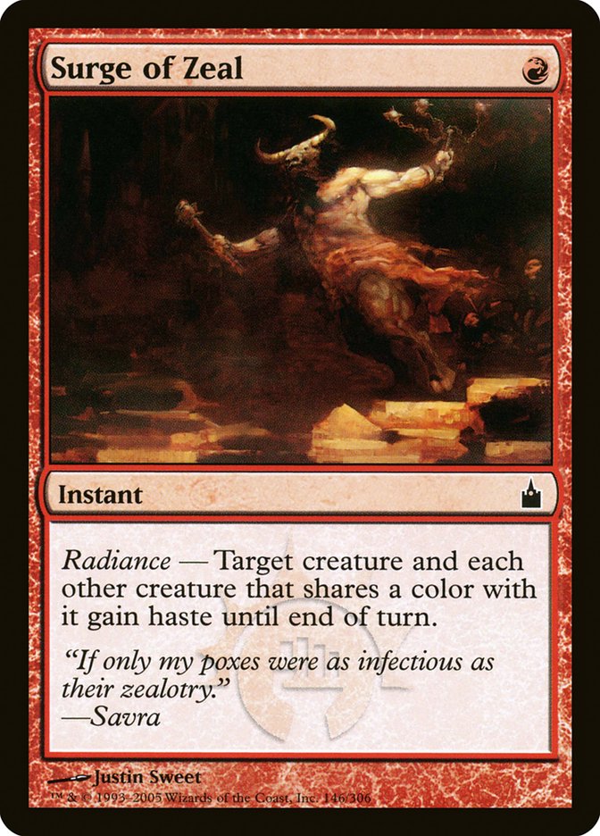 Surge of Zeal [Ravnica: City of Guilds] (RAV 146)